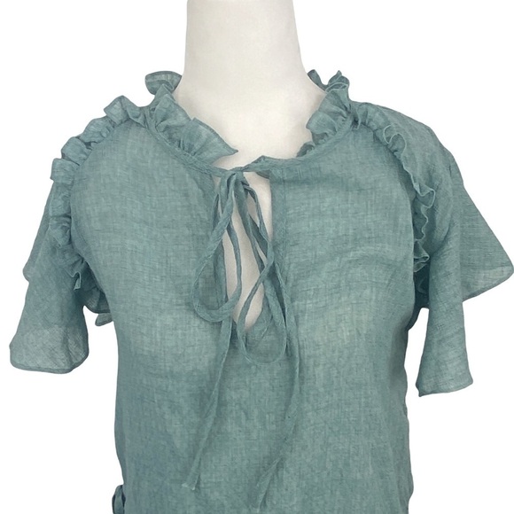 the JETSET DIARIES,  SUMMER MINI LIGHT GREEN, RUFFLE DRESS, NEW WITH TAGS - Picture 5 of 10